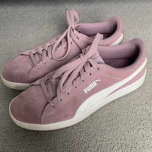 Pink/purple puma soft foam sneakers